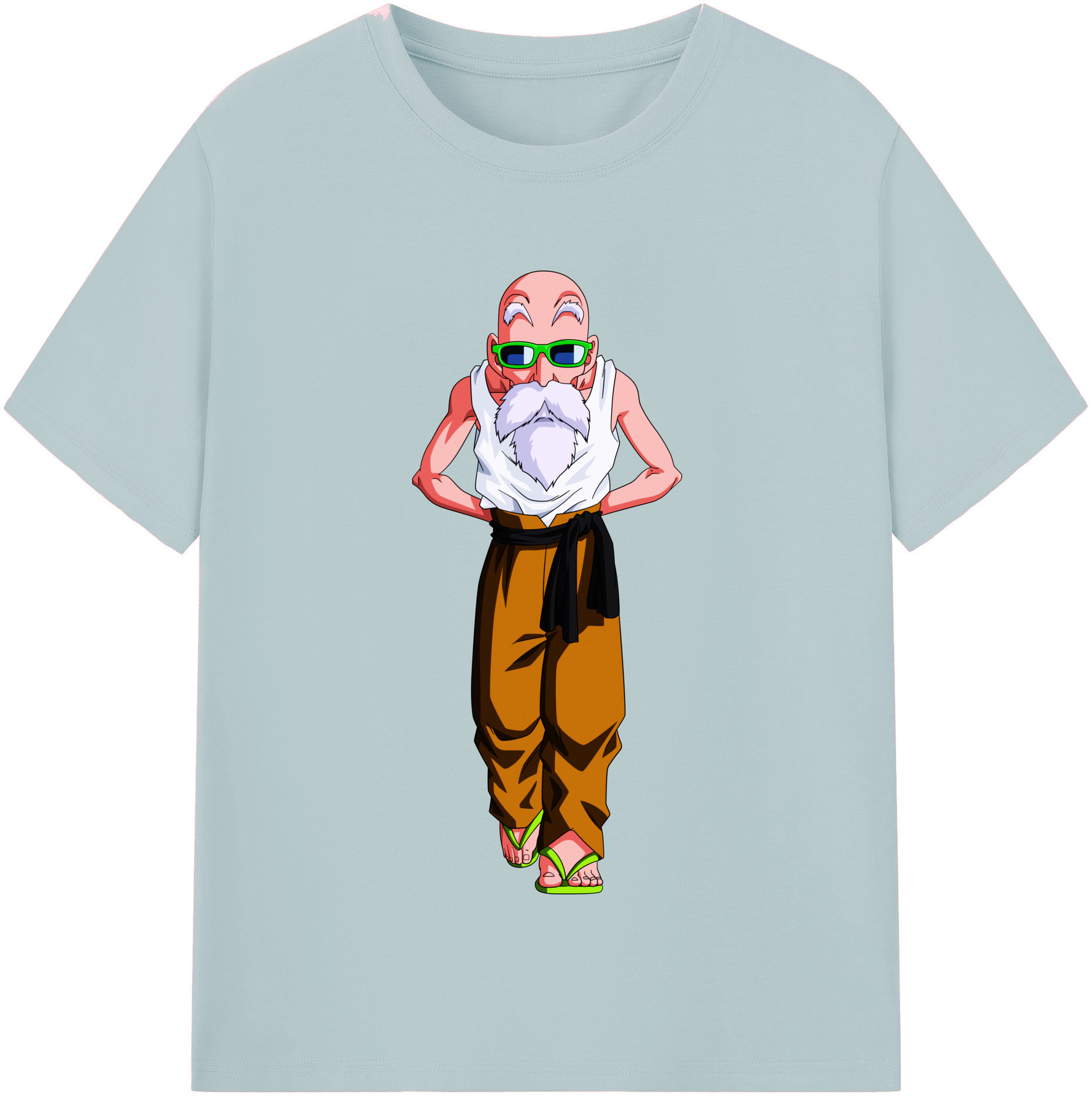 （画像用） ドラゴンボール 亀仙人（かめせんにん） DRAGON BALL Master Roshi Kame Sennin 綿100％半袖Tシャツ（フロントプリント）